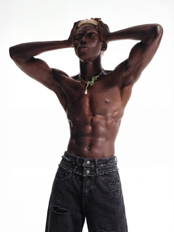 MIDNIGHT DOUBLE-WAIST DENIM