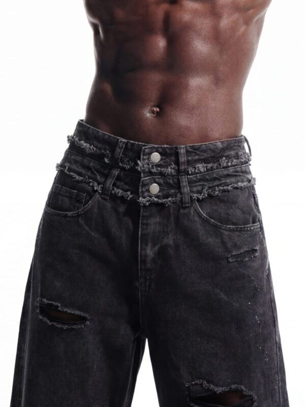 MIDNIGHT DOUBLE-WAIST DENIM